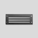 Recessed wall with louvers