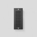 Recessed wall with louvers