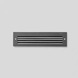 Recessed wall with louvers