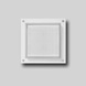 Recessed wall with crystal matte glass