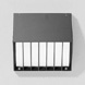 Surface wall with louvers