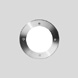 Recessed wall - stainless steel with white tempered glass
