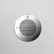 Recessed wall - stainless steel with louvers