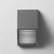 Surface wall with shielded light source