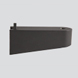 Pole mount arm for 1/2'' I.P.S. mounting