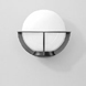 Surface wall/pillar - caged sphere with 3-ply opal glass