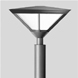 Pole top with diffused light source