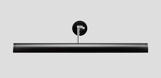 Floodlight - linear with outrigger arm and mounting canopy