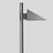 Pole top - asymm. wide spread distribution with shielded light source