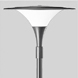 Pole top with white acrylic diffuser