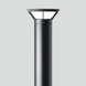 Bollard with indirect light source