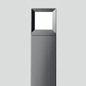 Bollard - square with diffused light source