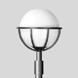Pole top - caged sphere